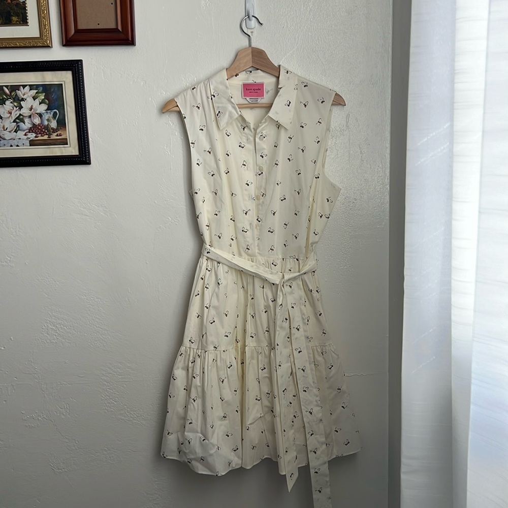 NWOT Kate Spade Bee Shirtdress Size Large